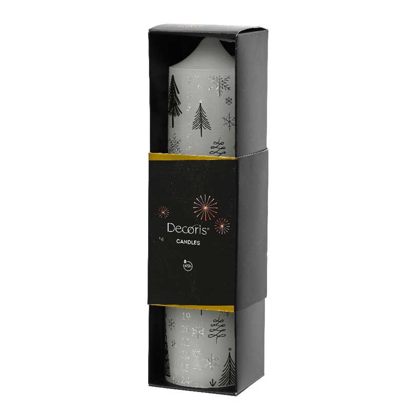 Decoris Advent Pillar Candle image 0