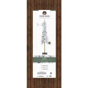 Everlands Alpine Fir Snowy Artificial Christmas Tree - 12ft image 4