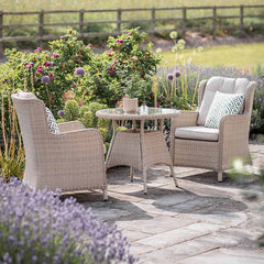 Bramblecrest Chedworth Bistro Set in Sandstone Rattan image 0