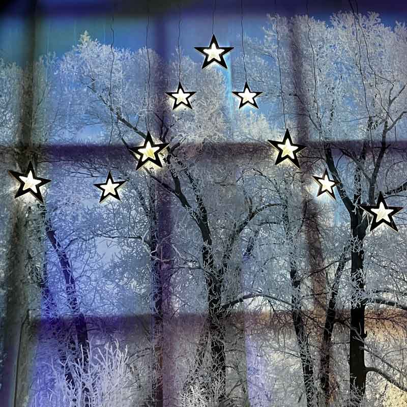 Festive Stars Infinity Curtain Light image 0