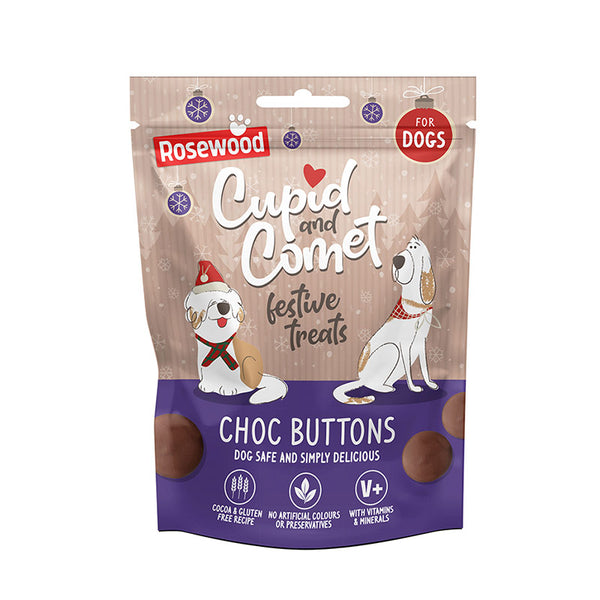 Cupid & Comet Choc Buttons For Dogs image 0