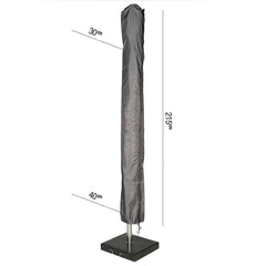 Platinum Aerocover for Centre Post Parasol - 215 x 30 / 40cm image 0