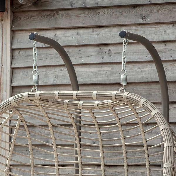 Bramblecrest Chedworth Open Weave Double Hanging Cocoon in Sandstone Rattan image 2