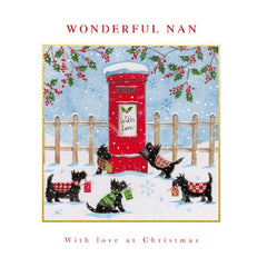 Woodmansterne Winter Walkies Christmas Card image 0