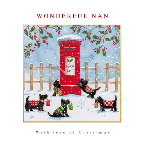 Woodmansterne Winter Walkies Christmas Card image 0