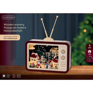 Lumineo LED Plywood TV image 1