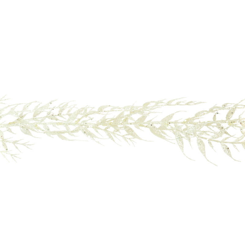 Floralsilk White Leaf Garland image 0