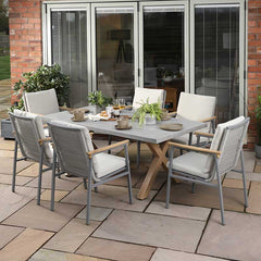 Supremo Novara 6 Seat Rectangular Garden Dining Set image 0