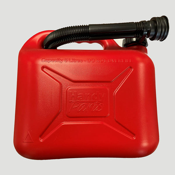 Plastic Fuel Can with Grip Cap and Pouring Spout - Red 5 Litre image 0