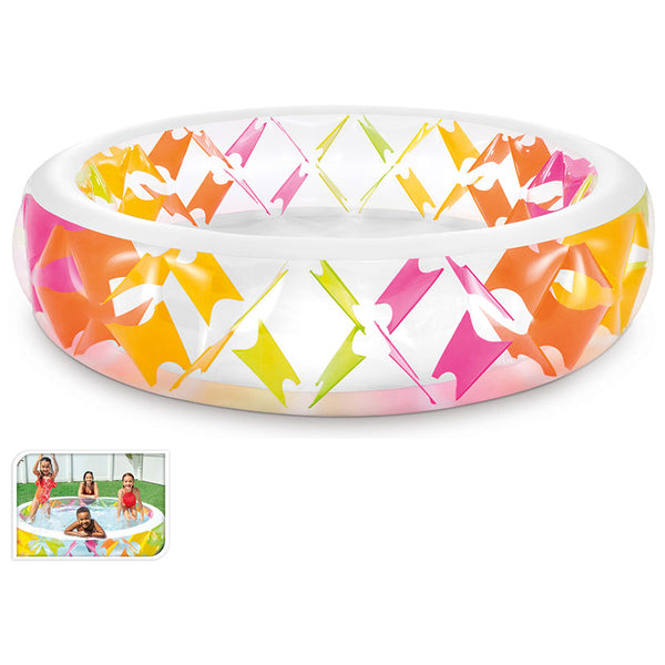 Intex Inflatable Swim Center Pinwheel Pool image 0