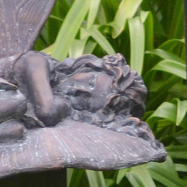 Home & Garden UK Fairy Sleeping on a Mushroom Garden Statue image 1