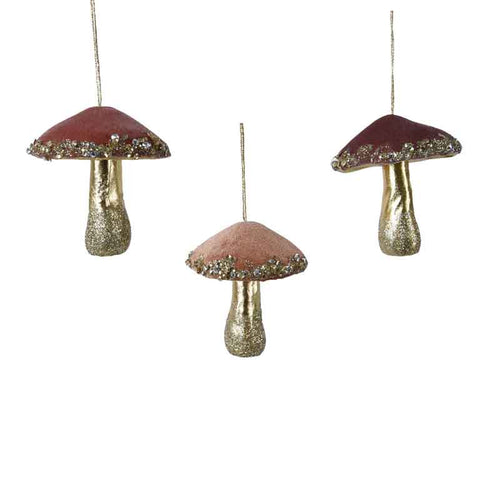 Decoris Glitter Mushroom (Assorted Designs) image 2