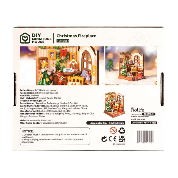 Rolife Christmas Fireplace DIY Miniature House image 2