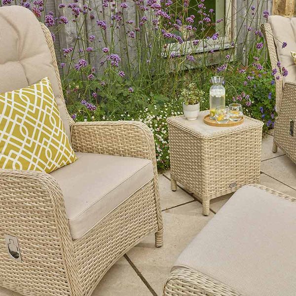 Bramblecrest Somerford Deluxe 2 Seat Recliner Set in Sandstone Rattan image 3