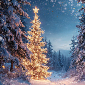 Darkroom Christmas Trees Luxury Cards (Pack of 16)