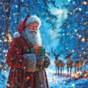 Darkroom Festive Santa's Luxury Cards (Pack of 16)