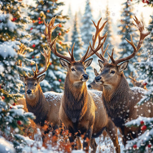 Darkroom Winter Deer Cards (Pack of 16)