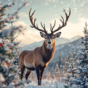 Darkroom Winter Deer Cards (Pack of 16)