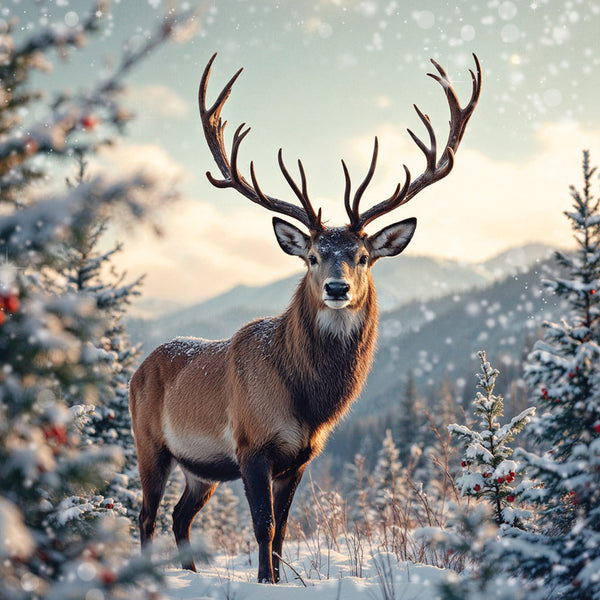 Darkroom Winter Deer Cards (Pack of 16)