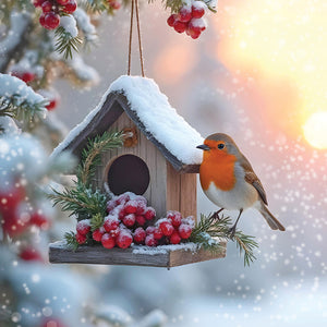 Darkroom Winter Garden Robins Cards (Pack of 16)