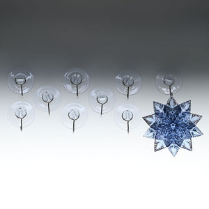 Festive Multi-Purpose 35mm Hooks with Suction Cups (Pack of 12) image 0