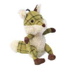 House of Paws Tweed Fox Plush Dog Toy image 0