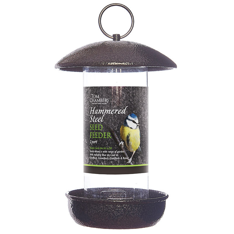 Tom Chambers Hammered Steel Seed Feeder image 0