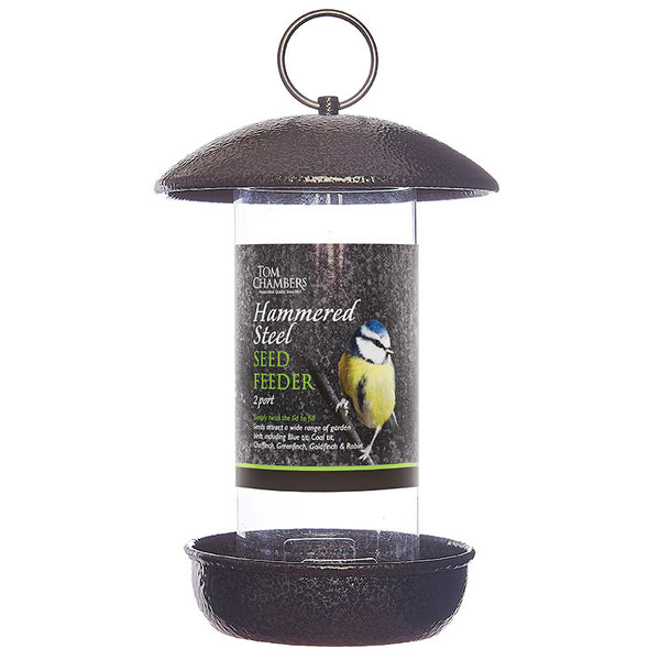 Tom Chambers Hammered Steel Seed Feeder image 0