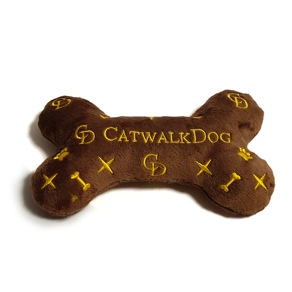CatwalkDog Chewy Louis Bone Plush Dog Toy image 1