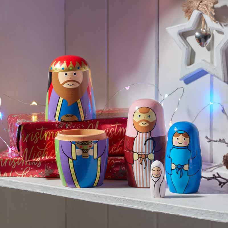 Three Kings Nativity Secret! 4 in 1 Festive Figurines image 0