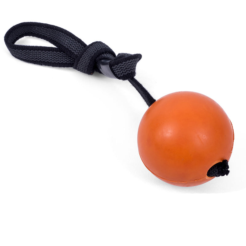 Petface Seriously Strong Solid Rubber Rope Ball Dog Toy image 0