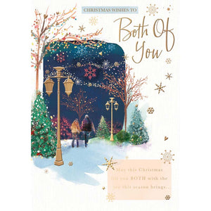 Words N Wishes Outdoor Couple Scene Christmas Card image 0