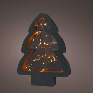 Lumineo Black Plywood Tree with Classic Warm LEDs image 4