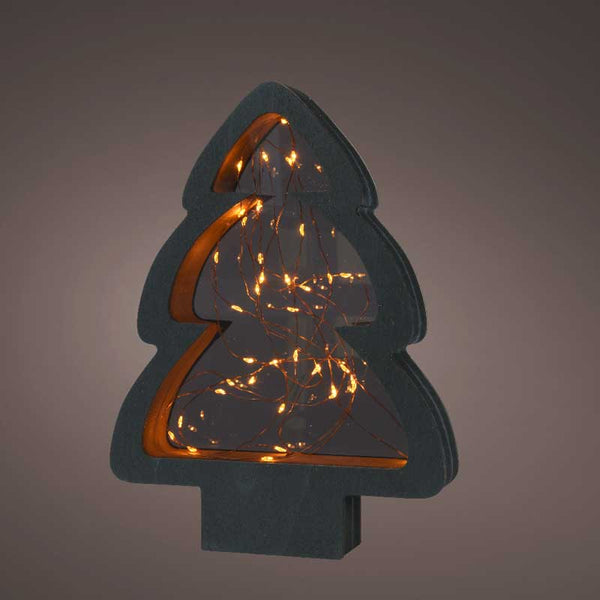 Lumineo Black Plywood Tree with Classic Warm LEDs image 4