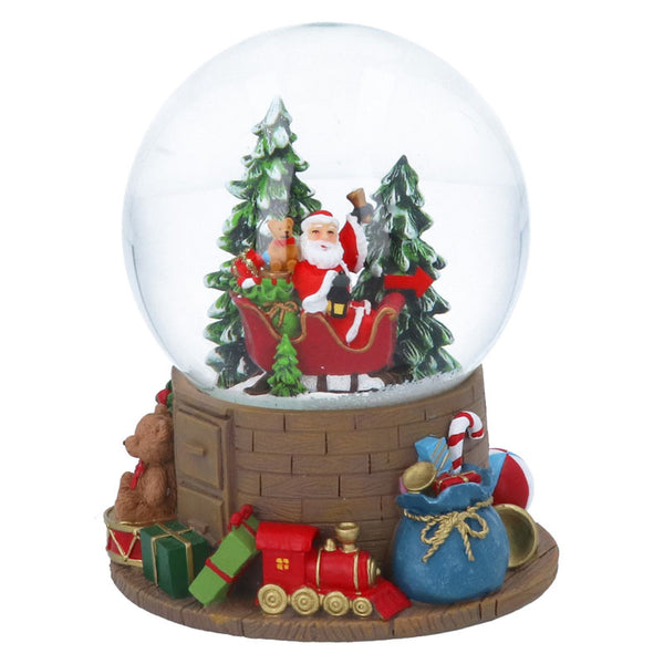 Gisela Graham Santa In Sleigh Dome image 0