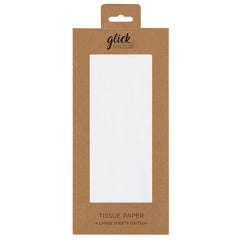 Glick White Tissue Paper (Pack of 4) image 0
