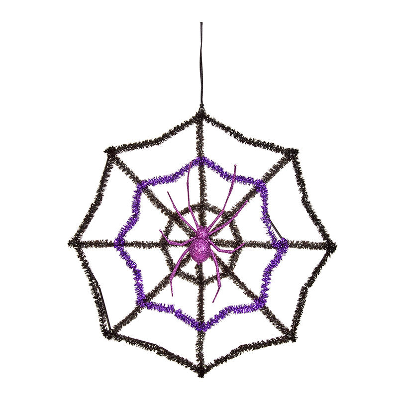 Sparkle Spider's Web Halloween Decoration (1 Spiders Web €“ Assorted Designs) image 0