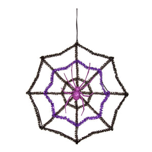 Sparkle Spider's Web Halloween Decoration (1 Spiders Web €“ Assorted Designs) image 1