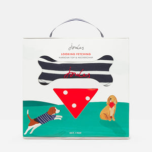 Joules Dog Harbour Top & Neckerchief Gift Set image 0