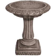 Willowstone Medium Victorian Bird Bath - Antique Grey image 0