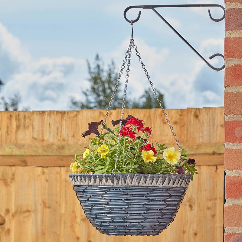 Smart Garden Tulsa Faux Rattan Hanging Basket (14 inch) image 0