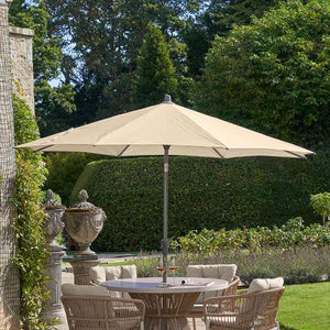 Platinum Riva 3m Round Crank & Tilt Parasol – Champagne (Ivory) image 1