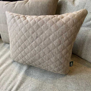 LIFE Soltex Rectangular Deco Diamond Cushion, 45 x 35cm - Beige image 1