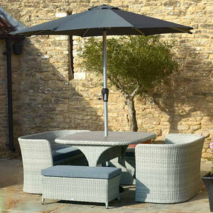 Bramblecrest Tetbury Cloud Tree-Free Balcony Set with 2.5m Parasol & 15kg Base image 0