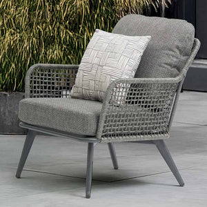 Bramblecrest Square Scatter Cushion, 45 x 45cm - Light Grey Wicker image 1