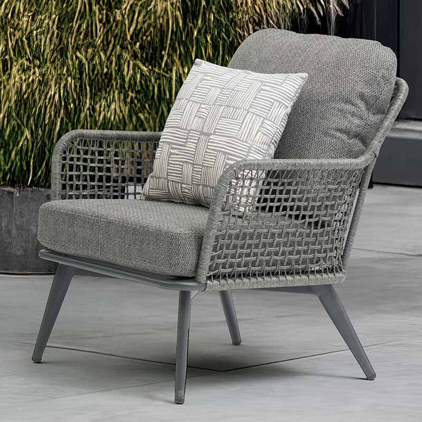Bramblecrest Square Scatter Cushion, 45 x 45cm - Light Grey Wicker image 1