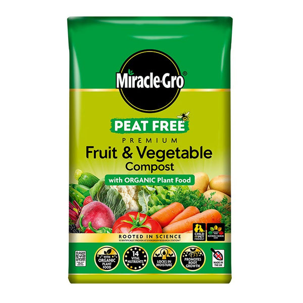 Miracle-Gro Peat Free Fruit & Vegetable Compost (40-Litres) image 0