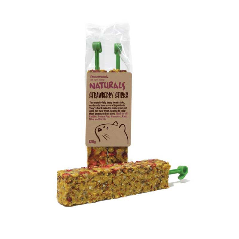 Rosewood Naturals Strawberry Sticks (Pack of 2) image 0