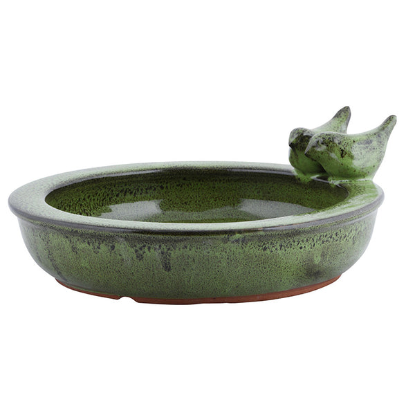 Fallen Fruits Ceramic Round Bird Bath (Assorted Design) image 1