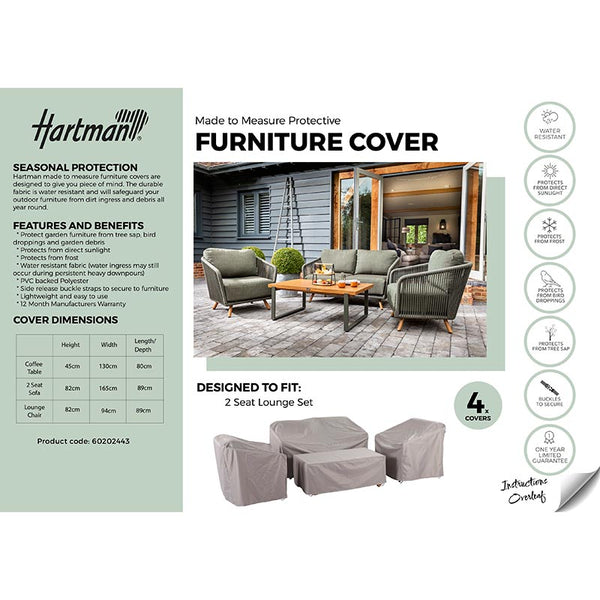 Hartman Covers for Eden or Trevi Garden Lounge Set with 2-Seater Sofa image 1